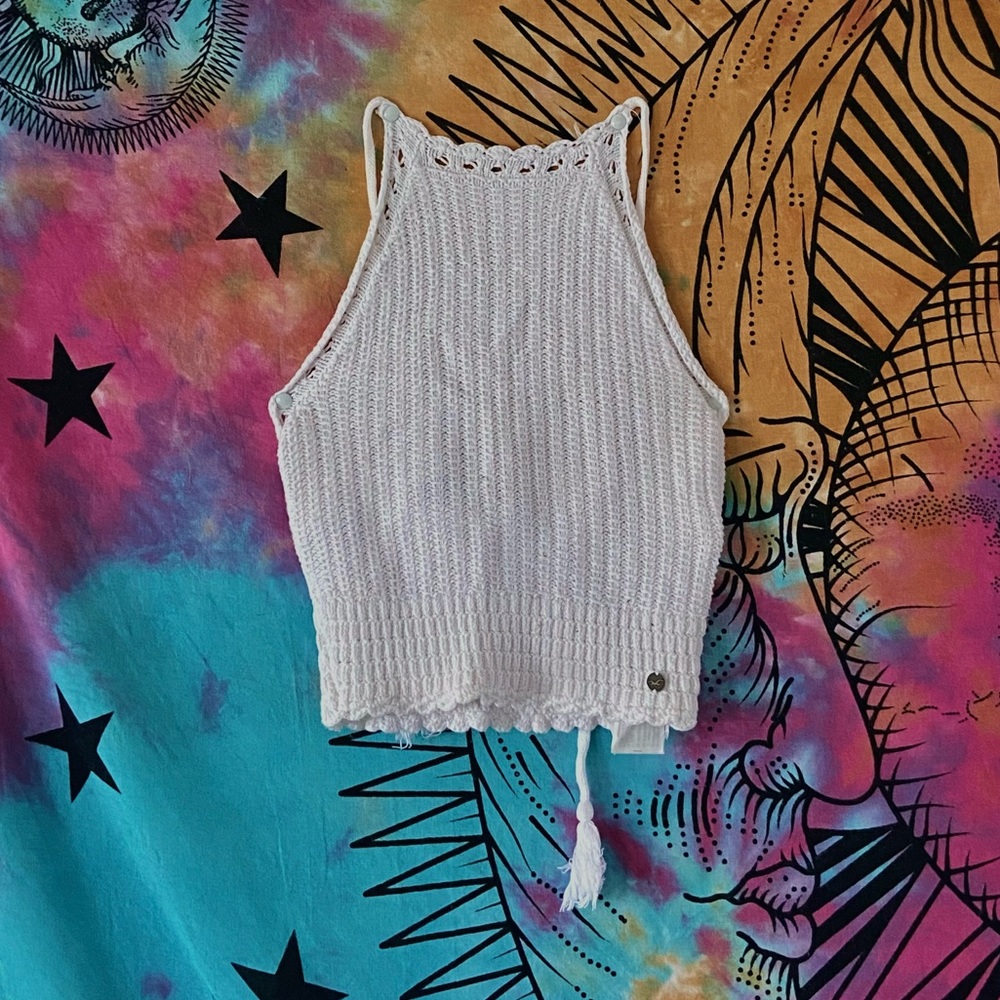 🐚 hollister crochet tank